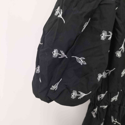 ザラ ZARA エンブロイダリーポプリンワンピース レディース import:S