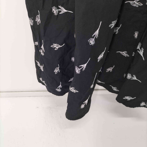 ザラ ZARA エンブロイダリーポプリンワンピース レディース import:S