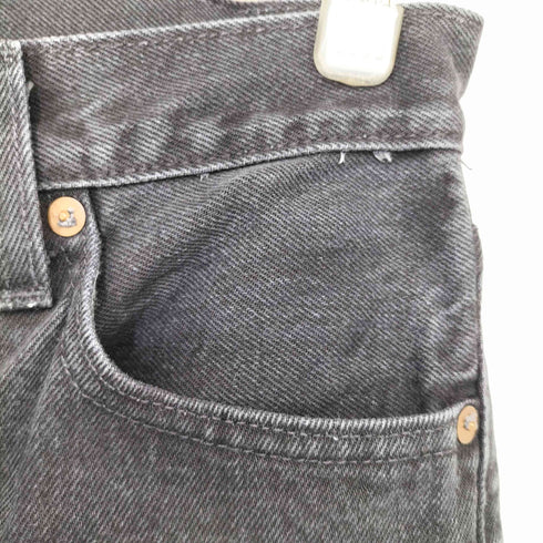 リーバイス Levis PREMIUM USA製 511 ジッパーフライ スリムフィット ブラックデニム スキニー レディース W28 L32