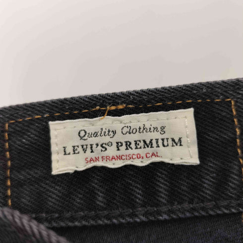 リーバイス Levis PREMIUM USA製 511 ジッパーフライ スリムフィット ブラックデニム スキニー レディース W28 L32