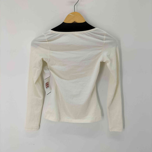SKIMS SCOOP NECK LONG SLEEVE TOP 長袖カットソー レディース import:XS