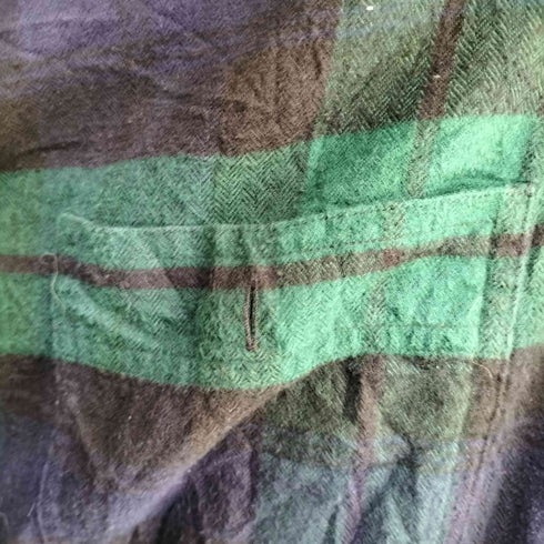 ジェイクルー J.CREW ブラックウォッチ フランネル シャツ メンズ import:XL