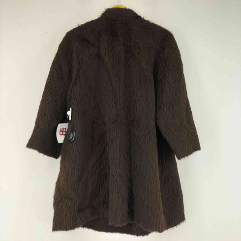 アニオナ AGNONA 90S MADE IN ITALY アルパカウール ダブル シャギーコート レディース