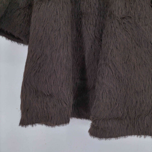 アニオナ AGNONA 90S MADE IN ITALY アルパカウール ダブル シャギーコート レディース