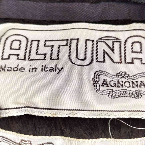 アニオナ AGNONA 90S MADE IN ITALY アルパカウール ダブル シャギーコート レディース