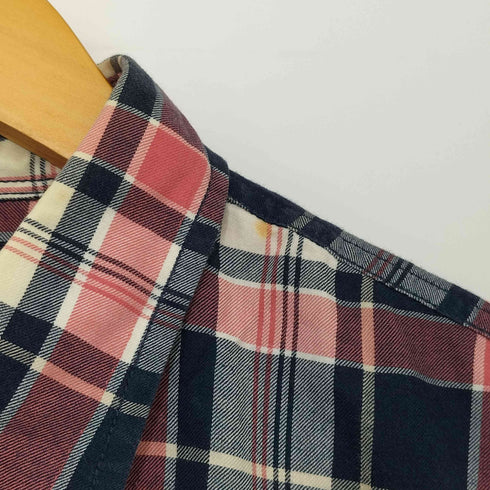 ランズエンド LANDS END L/S コットンチェックシャツ メンズ import:M