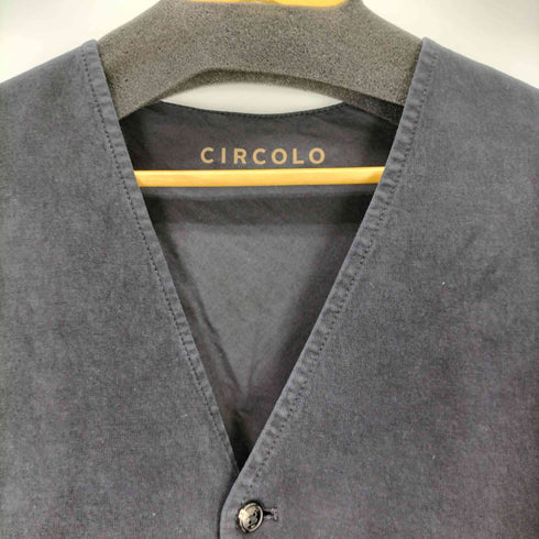 チルコロ1901 circolo 1901 コットンジャージー 無地ジレ メンズ EUR:48