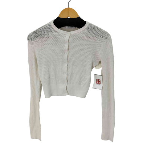 GUIZIO コットン クロップド カーディガン レディース import:S