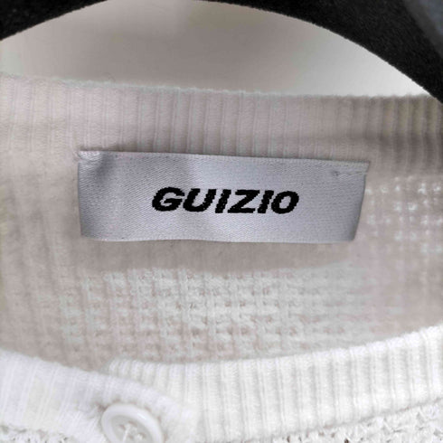 GUIZIO コットン クロップド カーディガン レディース import:S