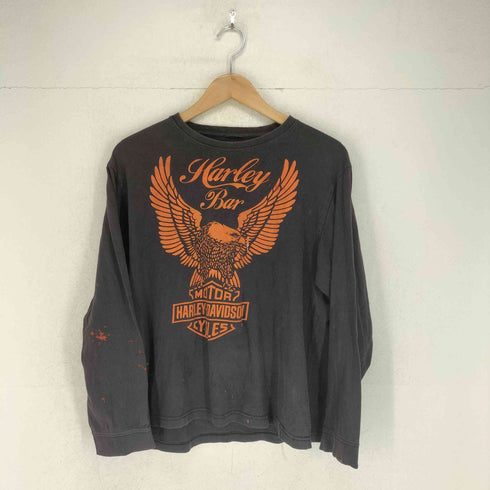 企業ロゴ両面プリント L/S Tシャツ レディース