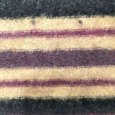 MERINOMINK ニュージーランド製 ストライプ マフラー レディース