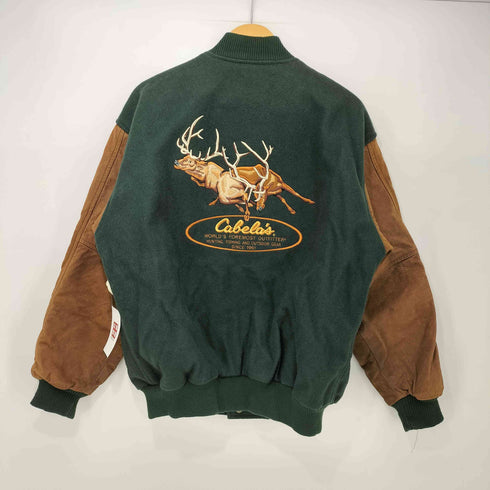 カベラス Cabela's 80-90S スウェードレザー切替 ウールスタジャン メンズ import:M