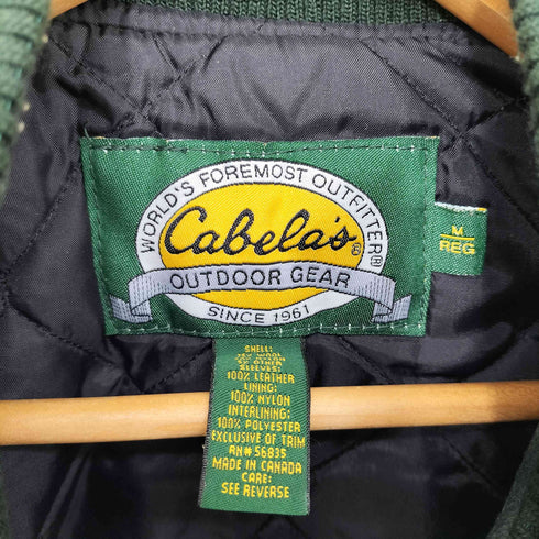 カベラス Cabela's 80-90S スウェードレザー切替 ウールスタジャン メンズ import:M