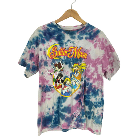 00S アニメプリントタイダイ染め S/S Tシャツ メンズ L