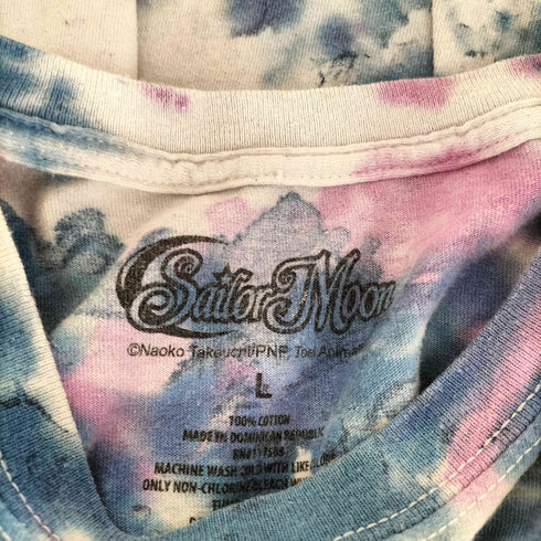 00S アニメプリントタイダイ染め S/S Tシャツ メンズ L