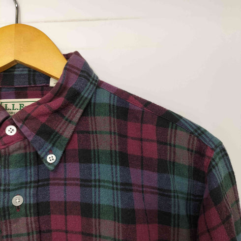 エルエルビーン L.L.Bean 90S NORTHWOODS BD L/S チェックネルシャツ メンズ import:M