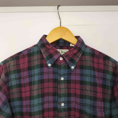 エルエルビーン L.L.Bean 90S NORTHWOODS BD L/S チェックネルシャツ メンズ import:M