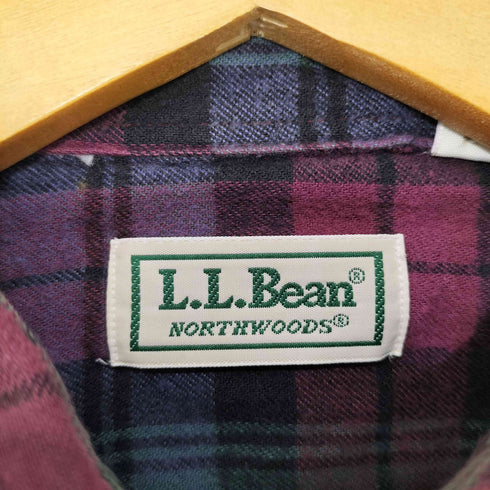 エルエルビーン L.L.Bean 90S NORTHWOODS BD L/S チェックネルシャツ メンズ import:M