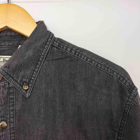 エルエルビーン L.L.Bean 90S L/S ブラックデニムシャツ メンズ import:M
