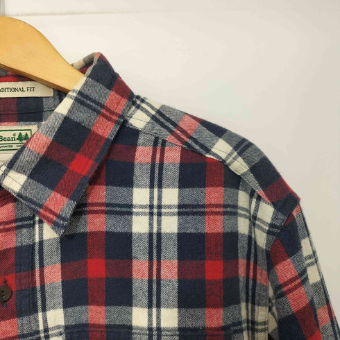 エルエルビーン L.L.Bean TRADITIONAL FIT L/S チェックネルシャツ メンズ import:M