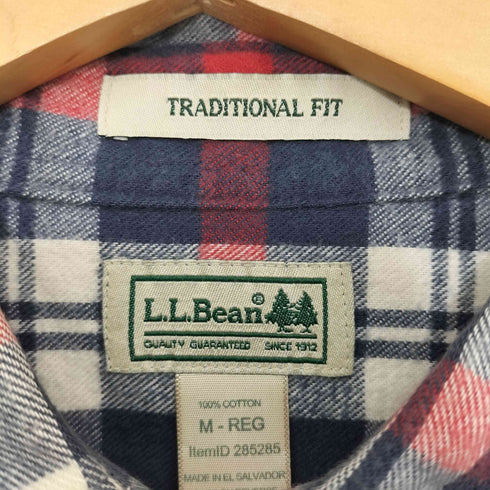 エルエルビーン L.L.Bean TRADITIONAL FIT L/S チェックネルシャツ メンズ import:M