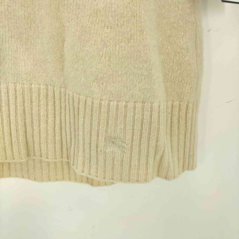 バーバリーブルーレーベル BURBERRY BLUE LABEL アシンメトリー ボタン 2WAY リボン ウール ニット ベスト レディース EUR:38