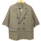 クレイル CLEL Back Brushed TR Double Breasted Short Sleeve Tailored Jacket メンズ import:XS
