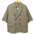 クレイル CLEL Back Brushed TR Double Breasted Short Sleeve Tailored Jacket メンズ import:XS