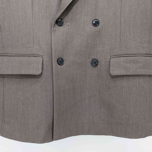 クレイル CLEL Back Brushed TR Double Breasted Short Sleeve Tailored Jacket メンズ import:XS