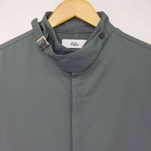 ルース Loose ドレープトロミ ハイネックベルト2WAYシャツ メンズ JPN:XS