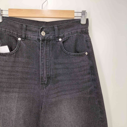 proseverse ブラックワイドデニムパンツ レディース JPN:L