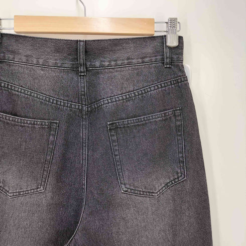 proseverse ブラックワイドデニムパンツ レディース JPN:L