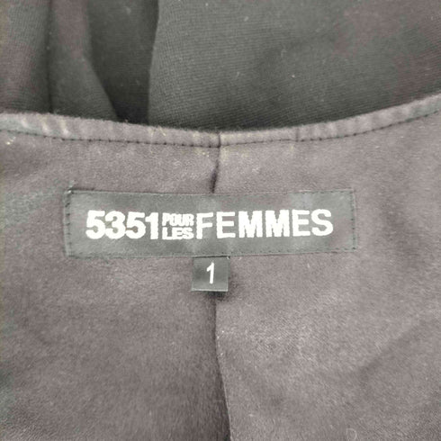 5351 pour les femmes ノーカラーハーフジップジャケット Y2K メンズ 1
