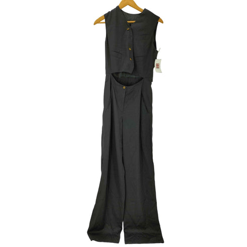 ジャンポールゴルチエフェム Jean Paul GAULTIER FEMME 90-00S イタリア製 ウール ポリ 4B ベスト ノースリーブ ワンピース LAMPOジップ レディース EUR:42