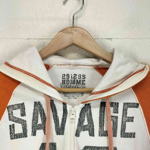 ニーキューイチニーキューゴーオム 291295=HOMME ナンバリングフルジップパーカー Y2K メンズ M