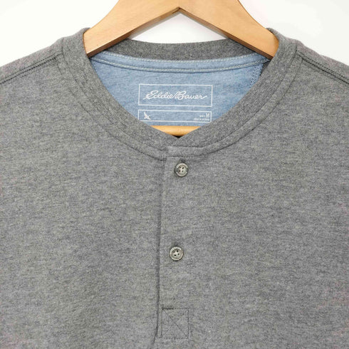 エディーバウアー Eddie Bauer L/S ヘンリーネックTシャツ メンズ import:M