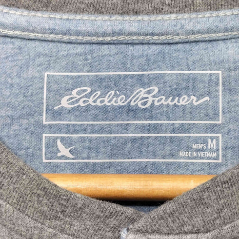 エディーバウアー Eddie Bauer L/S ヘンリーネックTシャツ メンズ import:M