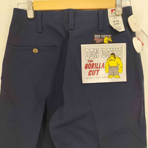 ベンデイビス BEN DAVIS GORILLA CUT ロゴボタン ポリコットン ワイド バギー チノ ワークパンツ メンズ W30 L30
