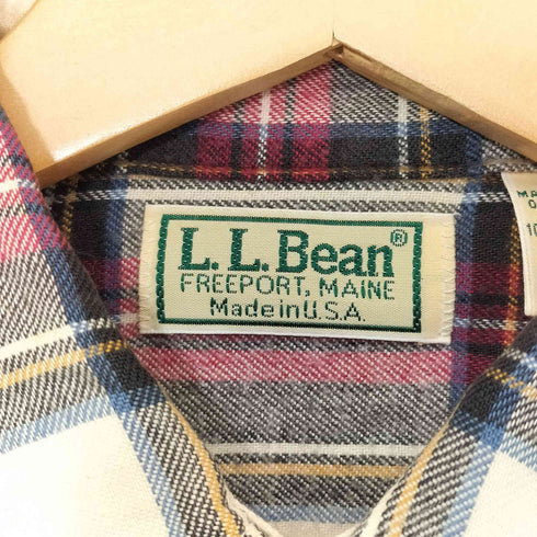 エルエルビーン L.L.Bean 90S FREEPORT MAINE チェックネルシャツ メンズ import:M