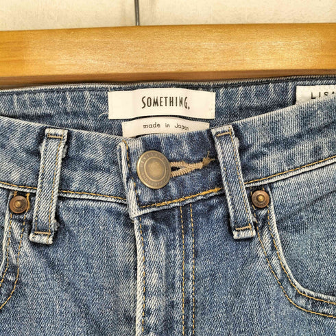 サムシング SOMETHING MADE IN JAPAN LISA FLARE フレアジップフライデニムパンツ レディース 27