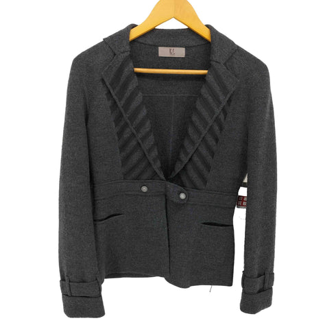 カールラガーフェルド KARLLAGERFELD ウール ニット ジャケット レディース