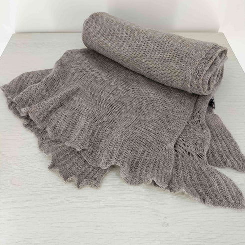 ニューヨーカー NEWYORKER イタリア製 モヘア混 アクリルマフラー レディース