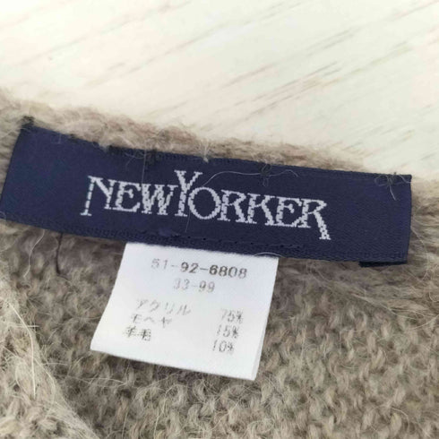 ニューヨーカー NEWYORKER イタリア製 モヘア混 アクリルマフラー レディース