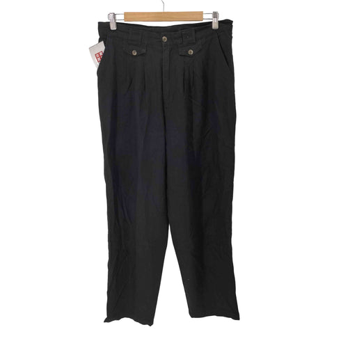 happy-life リネン混 3タック スラックス メンズ 50