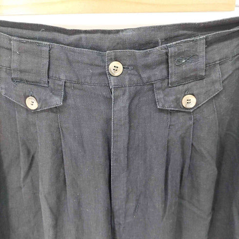 happy-life リネン混 3タック スラックス メンズ 50