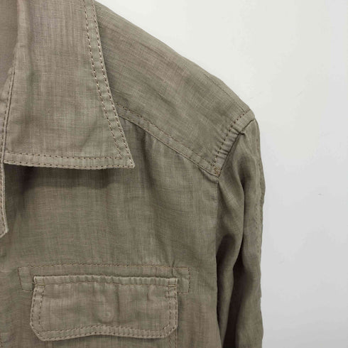 ジョゼフオム JOSEPH HOMME リネン ジップアップ シャツ ジャケット メンズ JPN:48