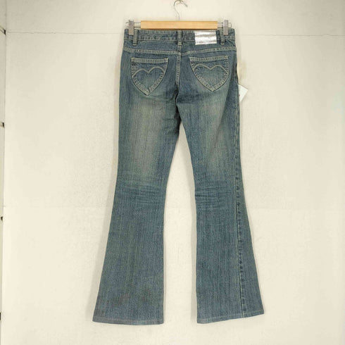 ラメ加工フレアデニムパンツ Y2K レディース 34