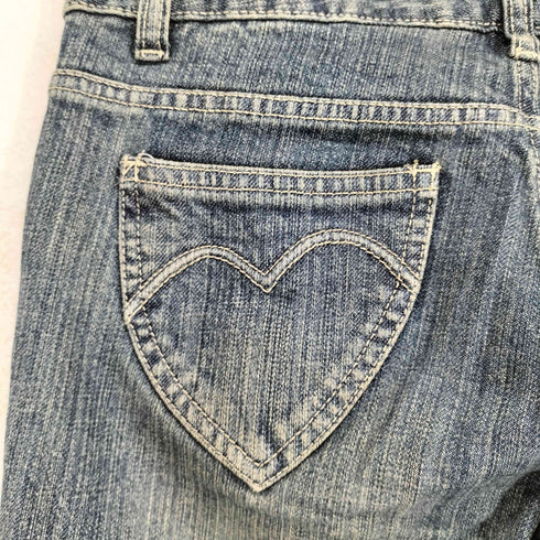 ラメ加工フレアデニムパンツ Y2K レディース 34