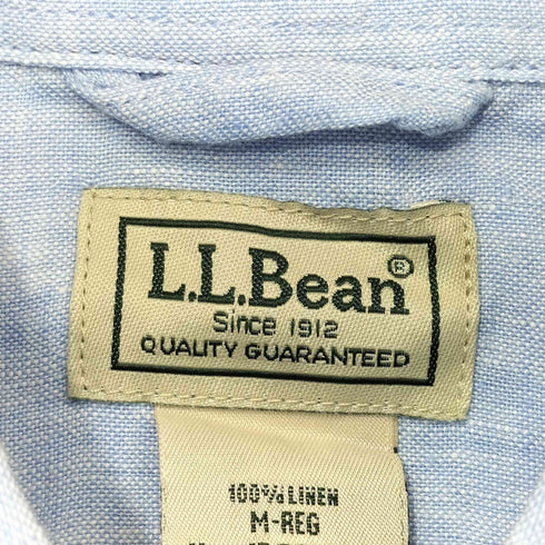 エルエルビーン L.L.Bean S/S リネンシャツ メンズ import:M