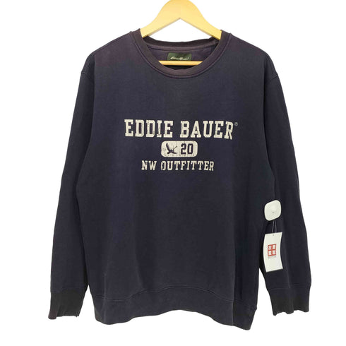 エディーバウアー Eddie Bauer 00S フロントロゴスウェット メンズ import:XS